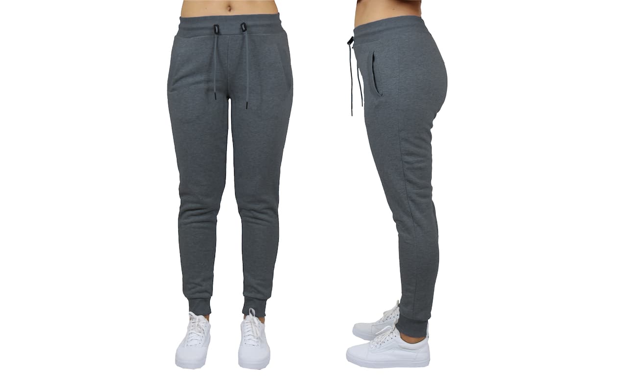 Galaxy by Harvic Slim Fit Heavyweight Fleece-Lined Women’s Joggers